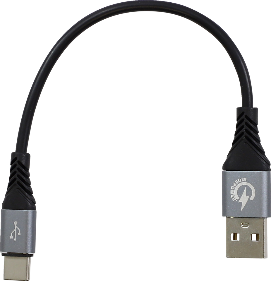 USB to USB-C Cable - Charger - Single-End - 7-1/2"