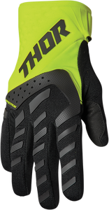 Youth Spectrum Gloves - Black/Acid - Small - Lutzka's Garage