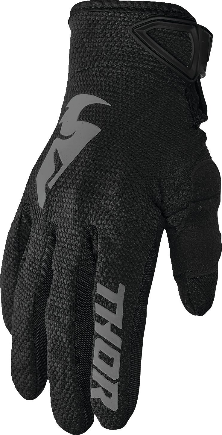 Womens Sector Gloves - Black/Gray - Small - Lutzka's Garage