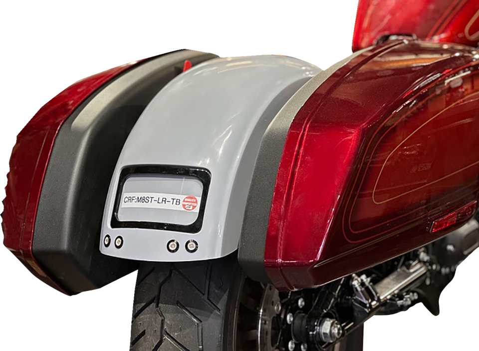 The Fix Rear Fender - Black Frame Plate - Thunder Bolts - M8 Softail®