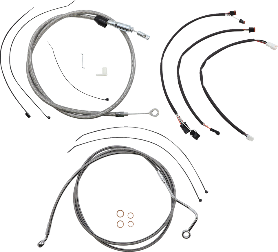 Control Cable Kit - XR - Stainless Steel/Chrome