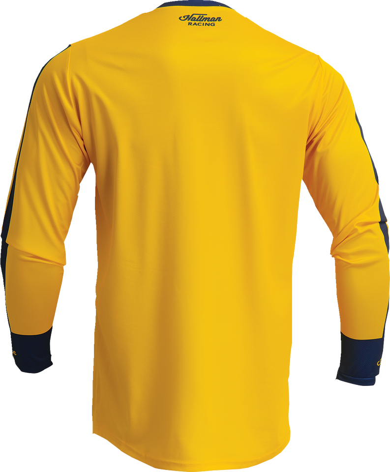 Differ Roosted Jersey - Lemon/Navy - Small -