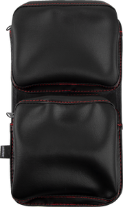 Kaliber Dash Pouch - Black with Red Stitching