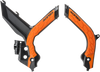 X-Grip Frame Guards - Black/Orange - KTM - Lutzka's Garage