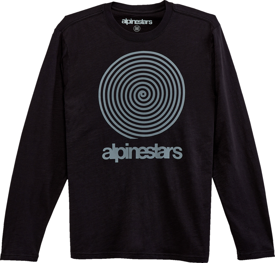 Spiral Long-Sleeve T-Shirt - Black - Medium - Lutzka's Garage