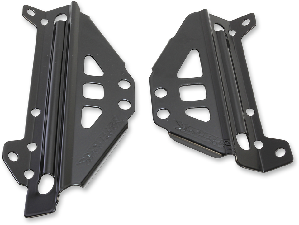 Radiator Brace Set - Black - Kawasaki - Lutzka's Garage