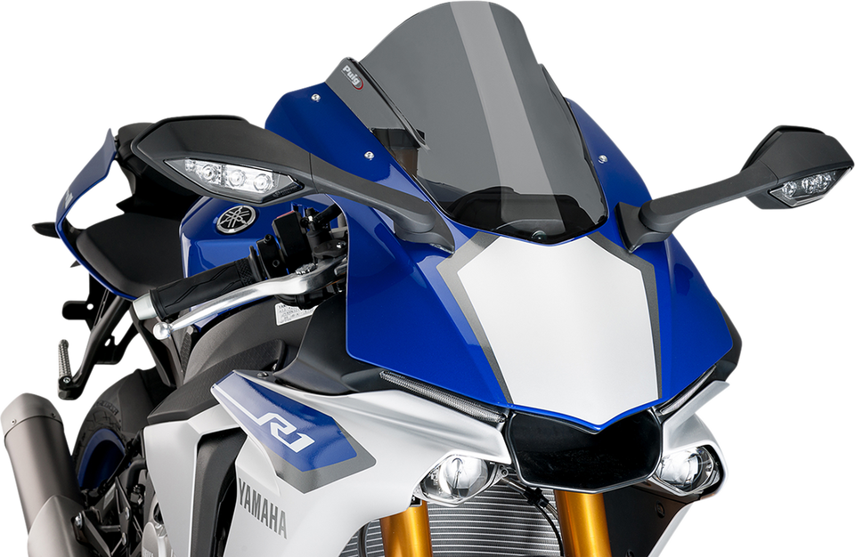 Race Windscreen - 13-1/4" - Dark Smoke - YZF-R1 - Lutzka's Garage