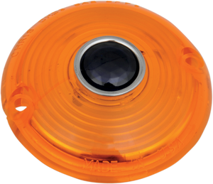 Turn Signal Lens - 63-85 FL - Amber with Blue Dot