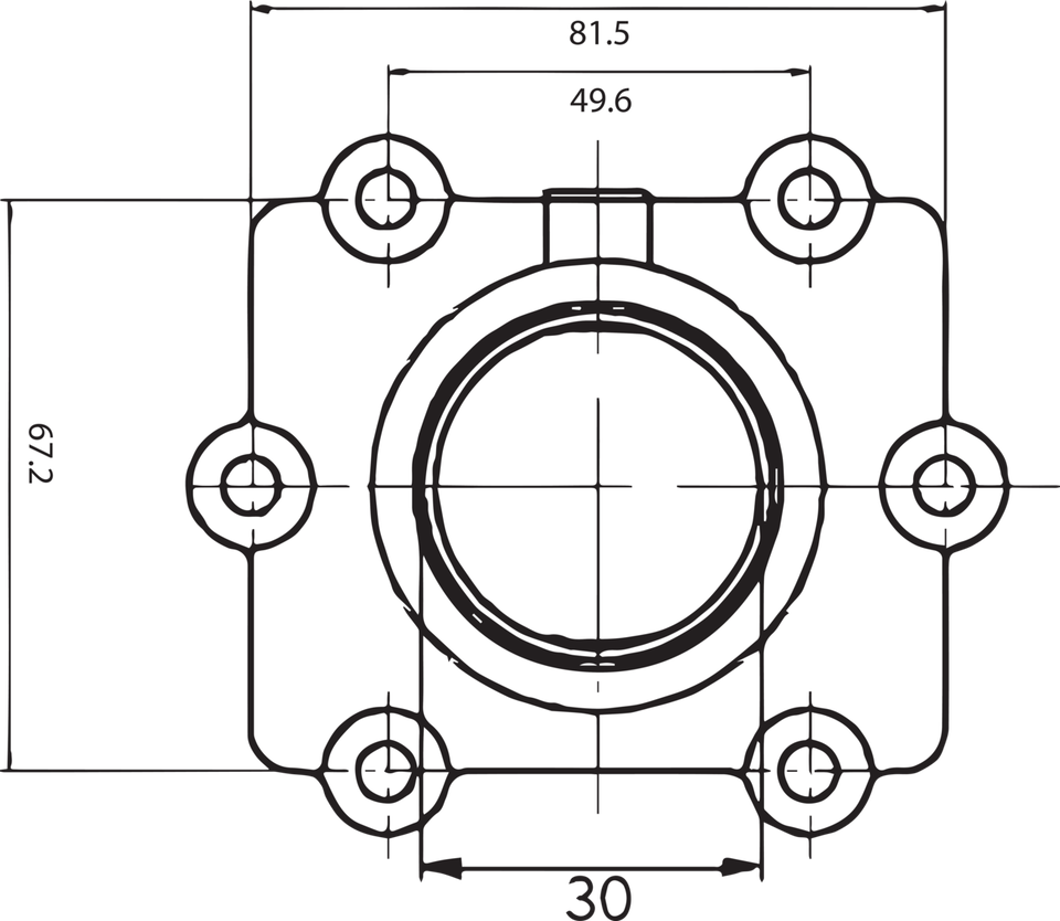 Carburetor Mounting Flange - Arctic Cat