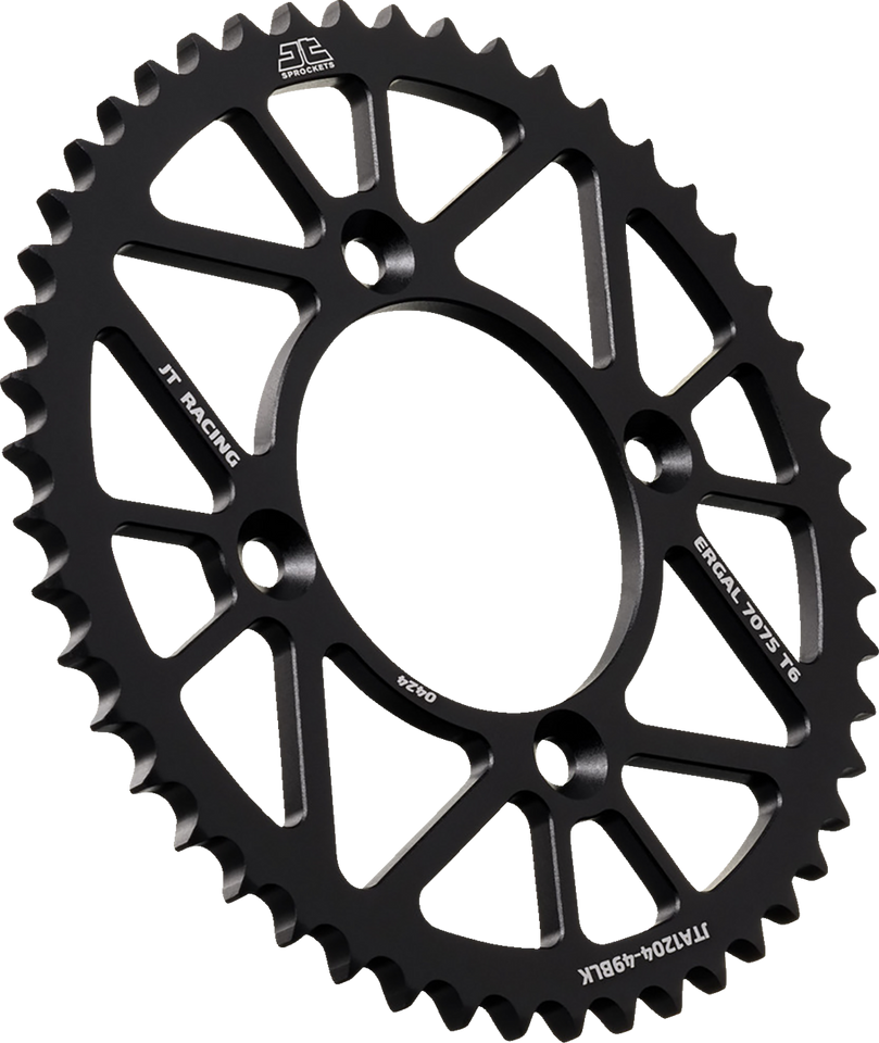 Rear Aluminum Sprocket - 49 Tooth - Black - CRF 125FB - Lutzka's Garage