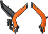 X-Grip Frame Guards - Black/16 Orange - KTM