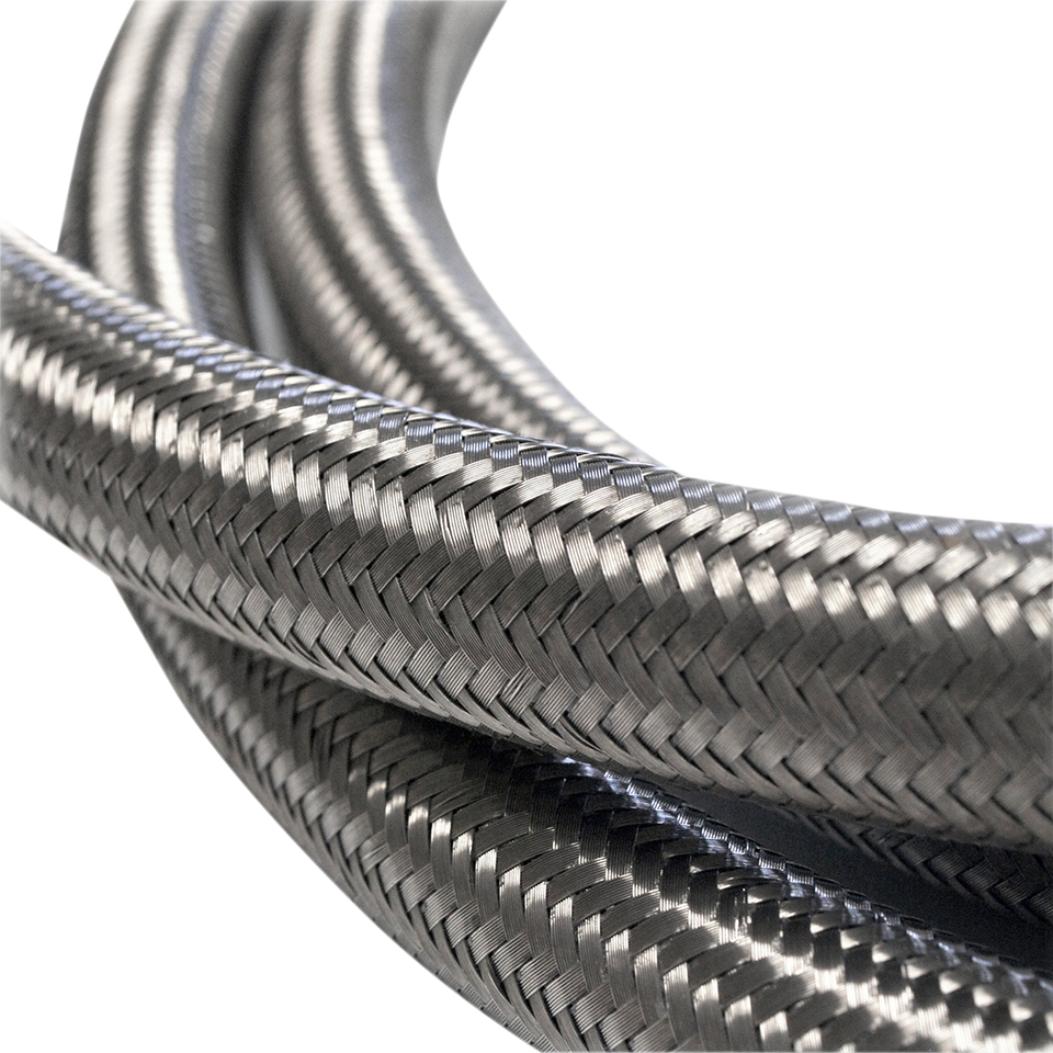 Fiber Braided Hose - Stainless Steel - 10 - Lutzka's Garage