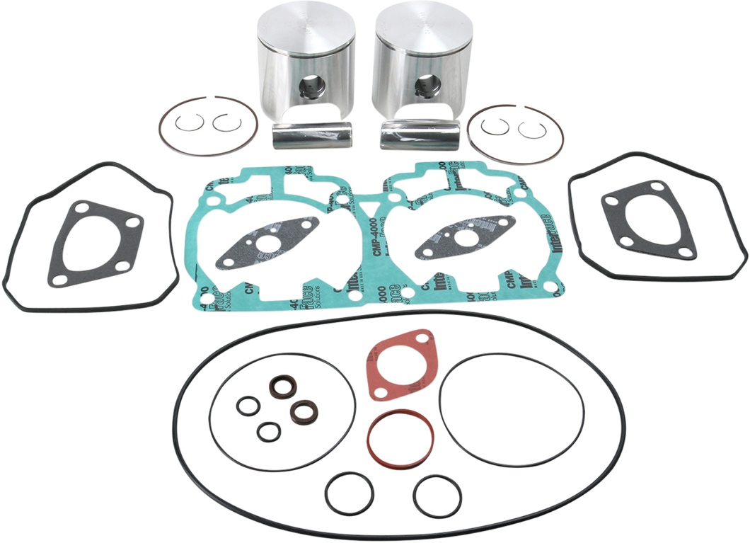 Piston Kit with Gaskets - 76.00 mm - 593 Engine Type - Ski-Doo