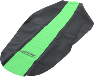 Pleated Seat Cover - Green Top/Black Sides