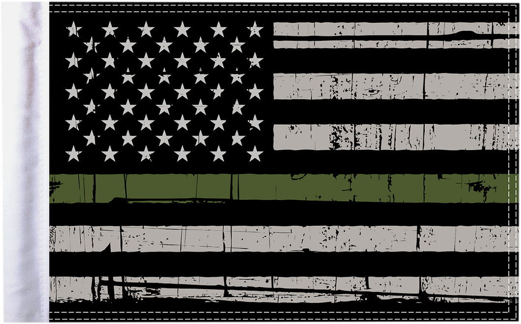 Grunge U.S.A. Flag - Green - 10