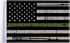 Grunge U.S.A. Flag - Green - 10" x 15" - Lutzka's Garage