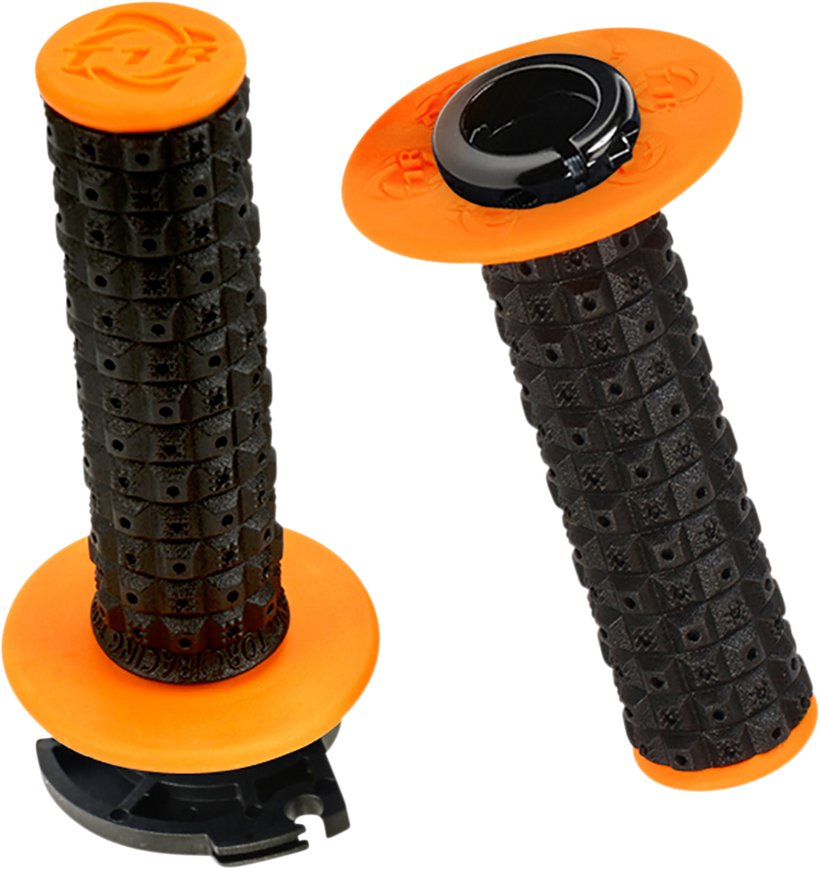 Grips - Defy - Lock-On - Black/Orange - Lutzka's Garage