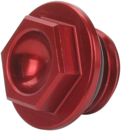 Aluminum Oil Filler Plug - Red - Honda/Kawasaki/Yamaha - Lutzka's Garage