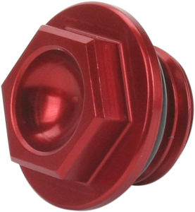 Aluminum Oil Filler Plug - Red - Honda/Kawasaki/Yamaha - Lutzka's Garage