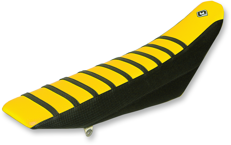 Pro Rib Seat Cover - Yellow/Black - RM85 02-19 - Lutzka's Garage