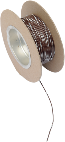 100 Wire Spool - 18 Gauge - Brown/White