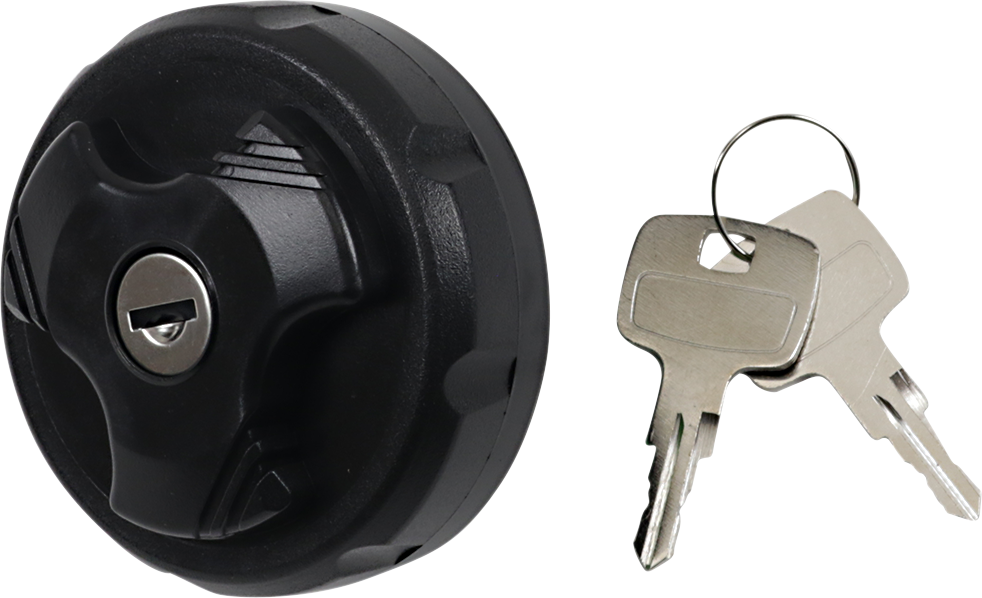 Gas Cap - Locking - Black - Lutzka's Garage