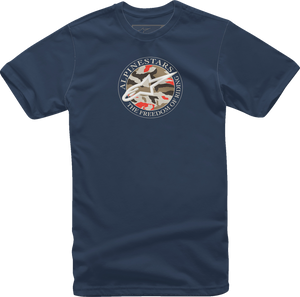 Dot Camo T-Shirt - Navy - Medium - Lutzka's Garage