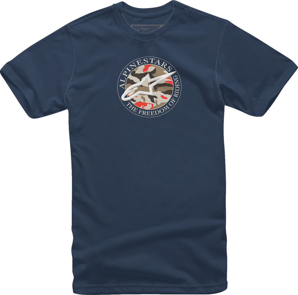 Dot Camo T-Shirt - Navy - Medium - Lutzka's Garage