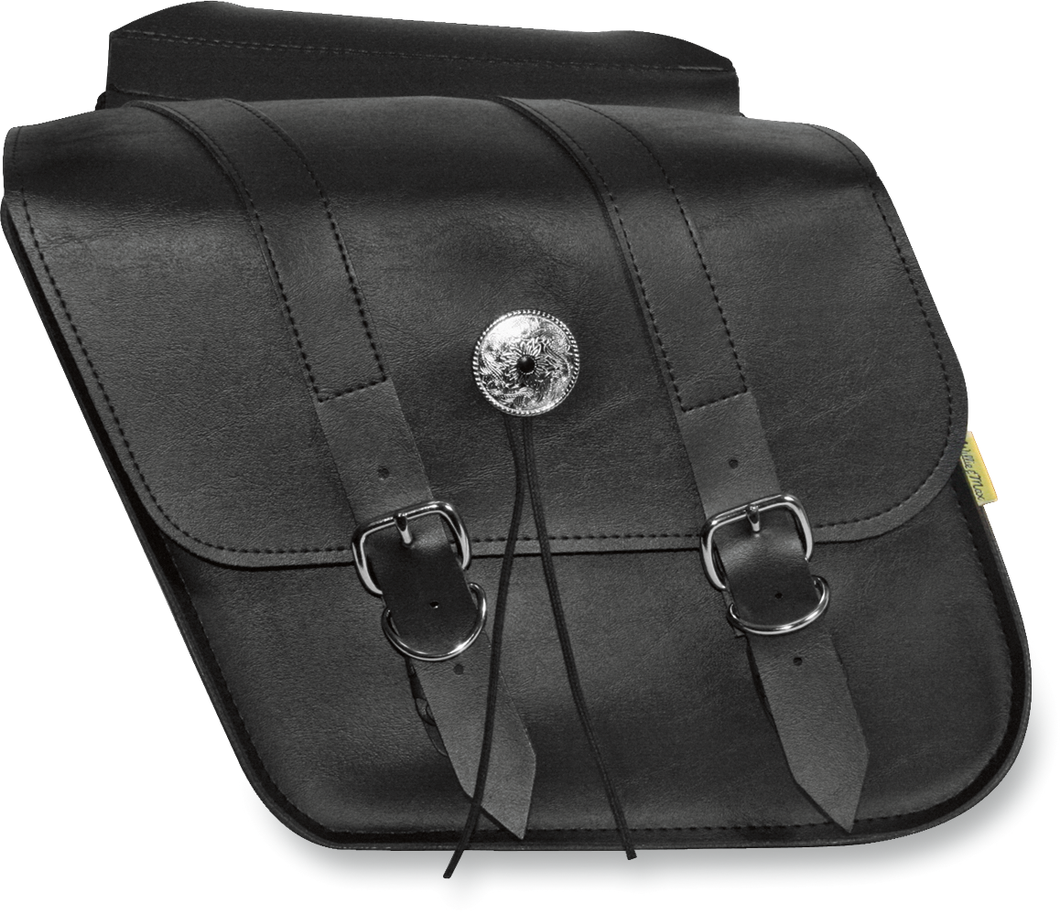 Slant Compact Saddlebag - Black - Lutzka's Garage