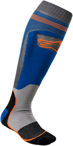 MX Plus 1 Socks - Blue/Orange - Small/Medium - Lutzka's Garage