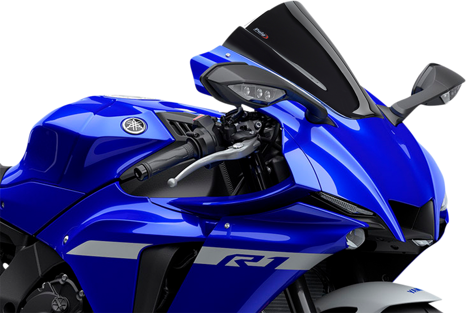 Race Windscreen - 13-1/4" - Black - YZF-R1 - Lutzka's Garage