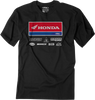 Honda 21 Racewear T-Shirt - Black - Medium - Lutzka's Garage