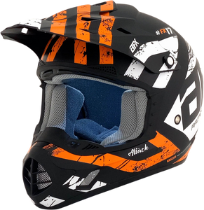 FX-17Y Helmet - Attack - Matte Black/Orange - Small - Lutzka's Garage