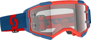 Fury WFS Goggle - Dark Blue/Neon Red - Clear - Lutzka's Garage