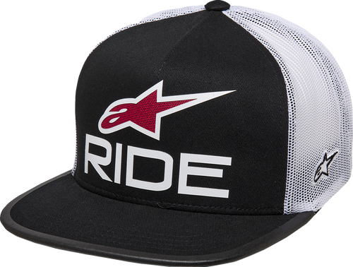 Ride 4.0 Trucker Hat - Black/White/Red - One Size - Lutzka's Garage