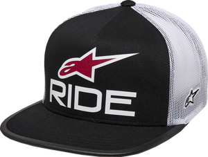 Ride 4.0 Trucker Hat - Black/White/Red - One Size - Lutzka's Garage