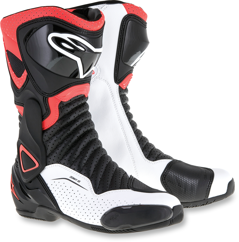 SMX-6 v2 Vented Boots - Black/White/Red Fluorescent - US 10.5 / EU 45 - Lutzka's Garage