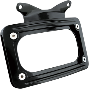 Curved License Plate Mount - Black - Lutzka's Garage