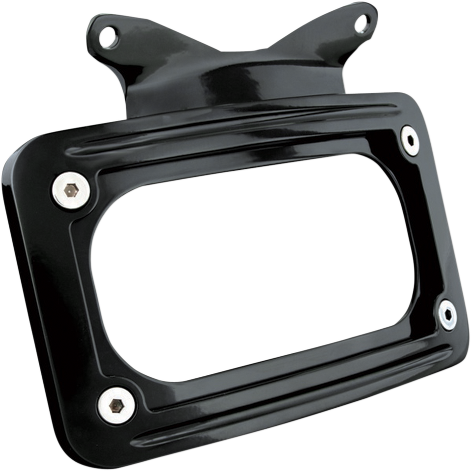 Curved License Plate Mount - Black - Lutzka's Garage