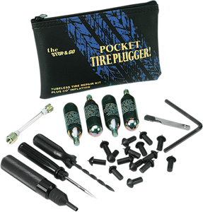 Tire Plugger with CO² Cartridges - Pocket - Kit