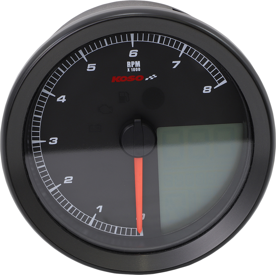 Multi-Function Speedometer/Tachometer - HD-04 - Black - Lutzka's Garage