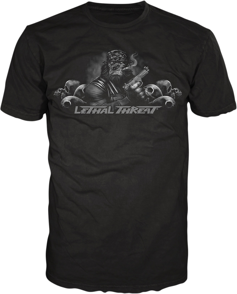 Pistol Packing Gorilla T-Shirt - Black - Medium - Lutzka's Garage