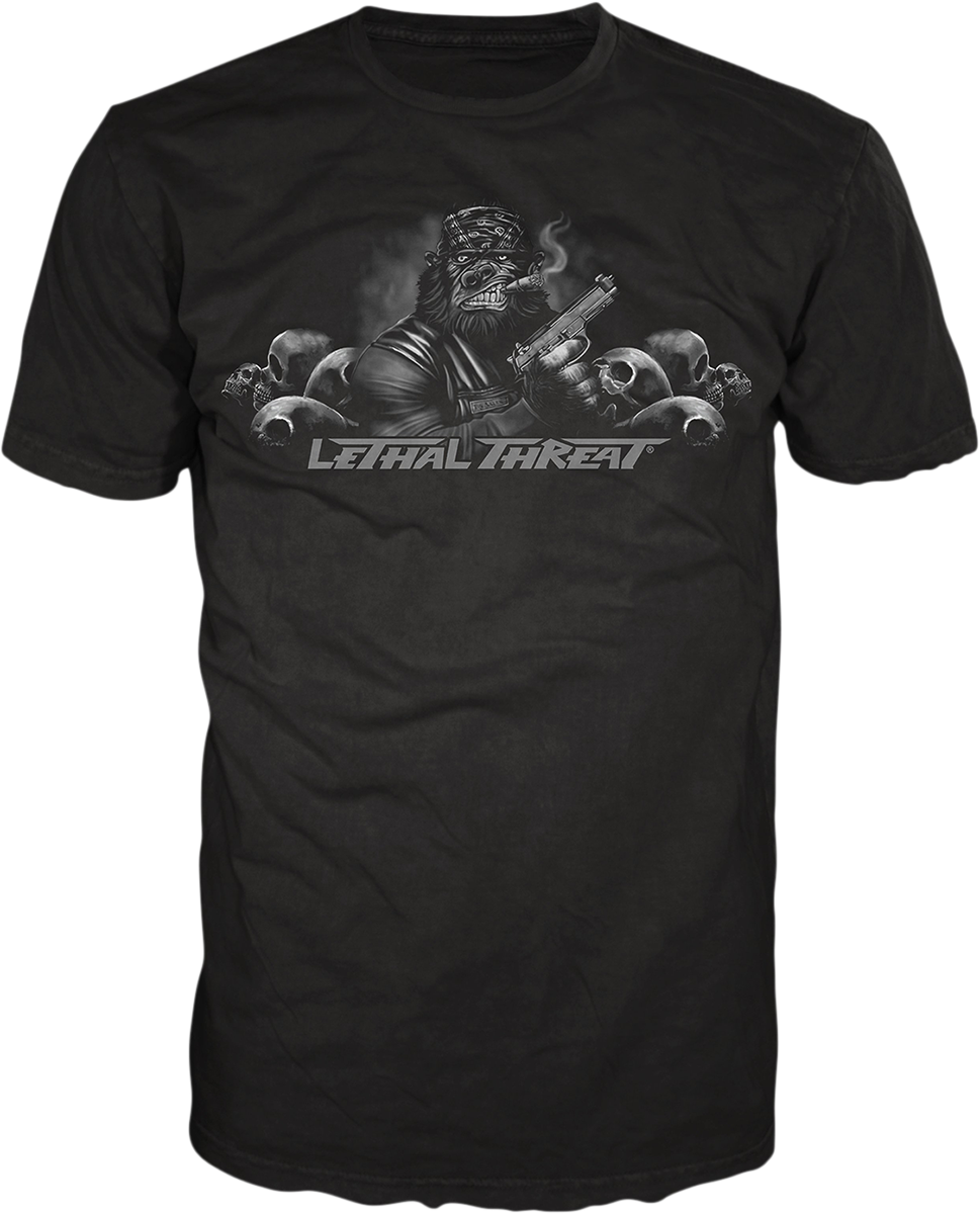 Pistol Packing Gorilla T-Shirt - Black - Medium - Lutzka's Garage