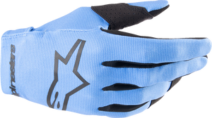 Youth Radar Gloves - Light Blue/Black - 2XS - Lutzka's Garage