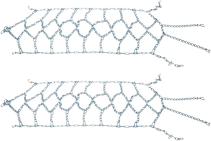 Tire Chains - V-Bar - Diamond - 18" W x 67" L - Pair