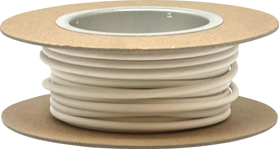 25 GXL Wire Spool - 10 Gauge - White - Lutzka's Garage