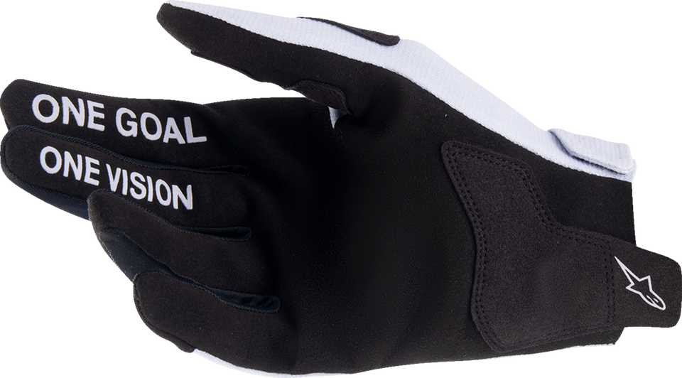 Youth Radar Gloves - Haze Gray/Black - Small - Lutzka's Garage