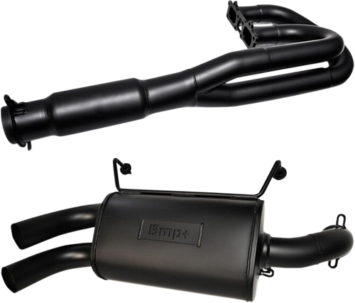 Double Barrel Exhaust System - Ceramic Black - Lutzka's Garage