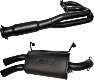 Double Barrel Exhaust System - Ceramic Black - Lutzka's Garage