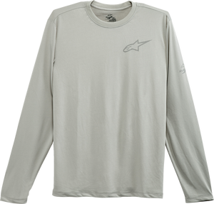 Pursue Performance Long-Sleeve T-Shirt - Silver - Medium - Lutzka's Garage